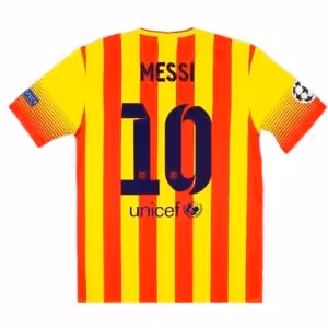 Messi #10 Retro Barcelona Away Jersey 2013/14