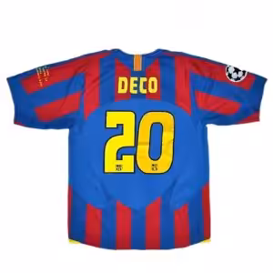 DECO #20 Retro Barcelona UCL Final Home Jersey 2005/06