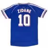 Zidane #10 Retro France Home Jersey World Cup 1998