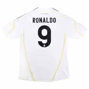 Ronaldo #9 Retro Real Madrid Home Jersey 2009/10
