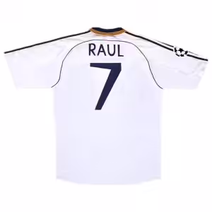 RAUL #7 Retro Real Madrid Home Jersey 1998/00