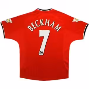 BECKHAM #7 Retro Manchester United Home Jersey 2000/02