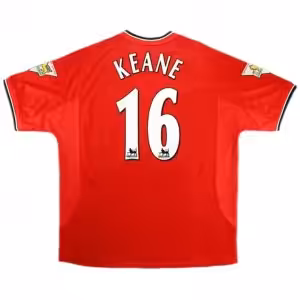 KEANE #16 Retro Manchester United Home Jersey 2000/02