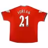 FORLAN #21 Retro Manchester United Home Jersey 2000/02