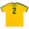 CAFU #2 Retro Brazil Home Jersey World Cup 1998