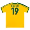 DENILSON #19 Retro-Heimtrikot von Brasilien — WM 1998