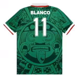 BLANCO #11 Retro Mexico Home Jersey World Cup 1998