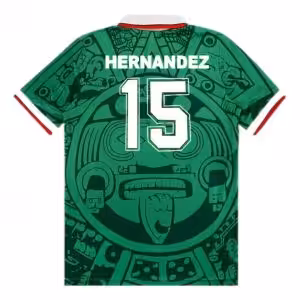 HERNANDEZ #15 Retro Mexico Home Jersey World Cup 1998