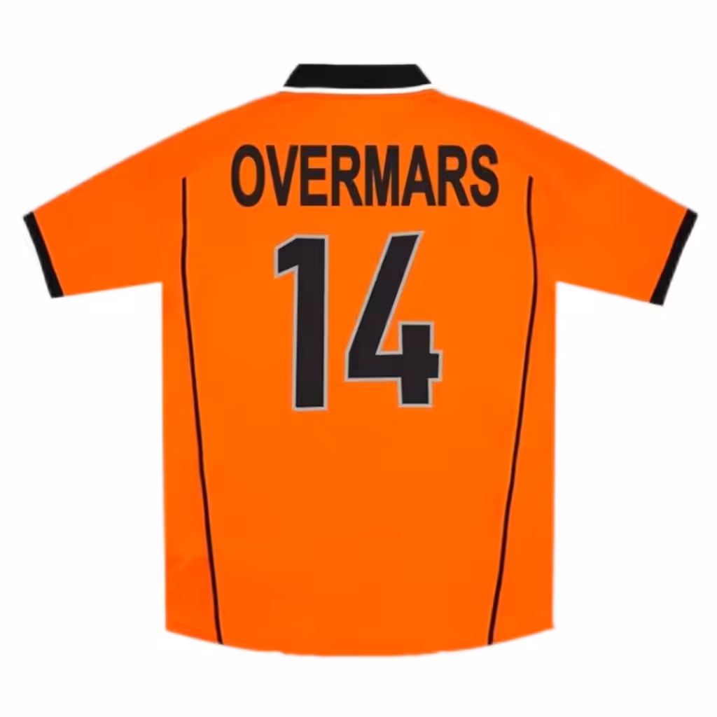 OVERMARS #14 Retro Netherlands Home Jersey World Cup 1998