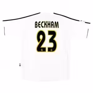 BECKHAM #23 Retro Real Madrid Home Jersey 2003/04
