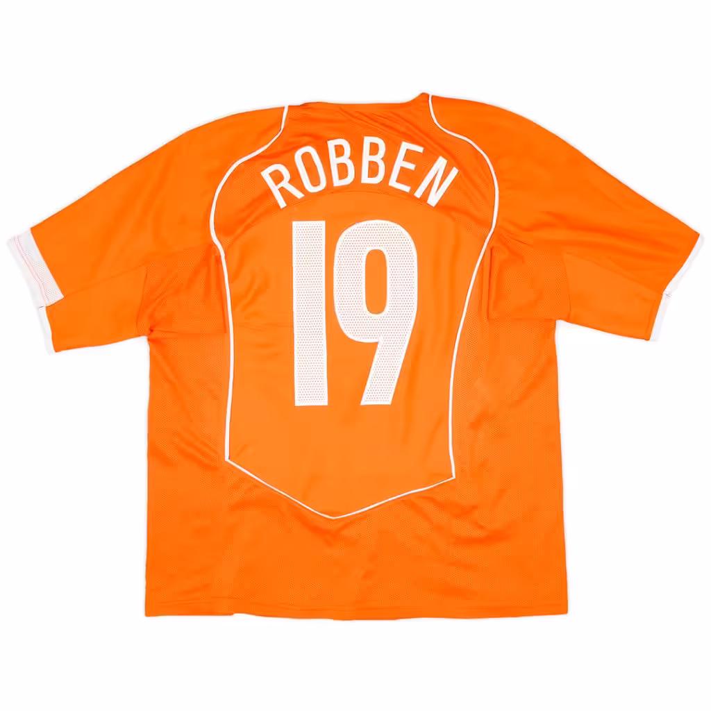 ROBBEN #19 Retro Netherlands Home Jersey EURO 2004
