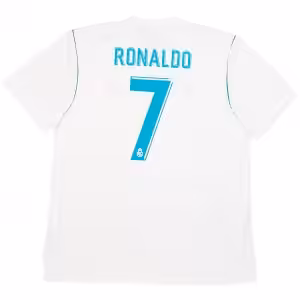 Ronaldo #7 Retro Real Madrid Home Jersey 2017/18