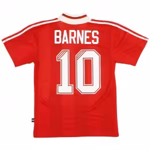 BARNES #10 Retro Liverpool Home Jersey 1995/96