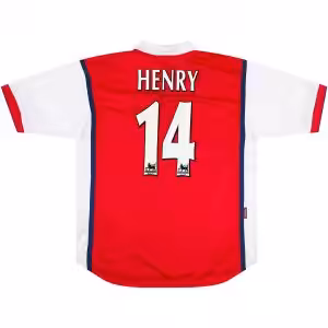 HENRY #14 Retro Arsenal Home Jersey 1998/99