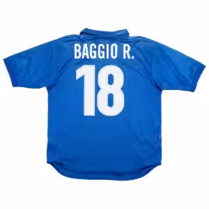 Baggio R. #18 Retro Italy Home Jersey World Cup 1998