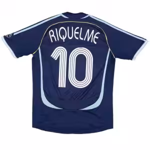 RIQUELME #10 Retro Argentina Away Jersey World Cup 2006
