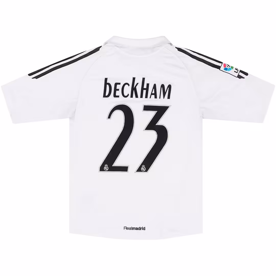 01717840392db179691Beckham23RetroRealMadridHomeJersey200506FluxJersey.jpg Beckham #23 Retro Real Madrid Home Jersey 2005/06