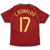 C.RONALDO #17 Retro Portugal Home Jersey World Cup 2006