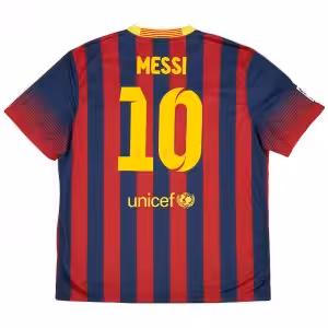 Messi #10 Retro Barcelona Home Jersey 2013/14