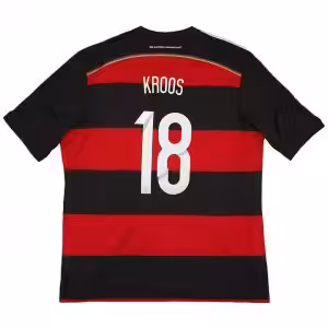 Kroos #18 Retro Germany Away Jersey World Cup 2014