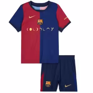 Kids Barcelona x Coldplay Home Jersey Kit 2024/25