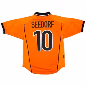 SEEDORF #10 Retro Netherlands Home Jersey World Cup 1998