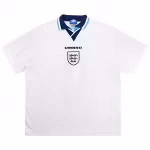 Retro England Home Jersey Euro Cup 1996