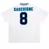 GASCOIGNE #8 Retro England Home Jersey Euro Cup 1996