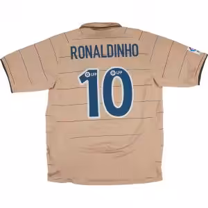 Ronaldinho #10 Retro Barcelona Away Jersey 2003/05