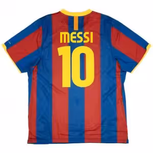 Messi #10 Retro Barcelona Home Jersey 2010/11