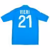 VIERI #21 Retro Italy Home Jersey World Cup 2002