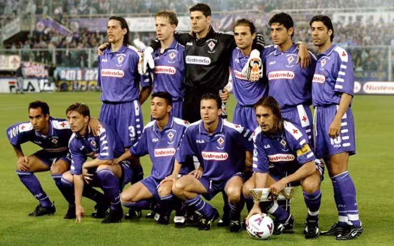 RUI COSTA #10 Retro Fiorentina Home Jersey 1998/99