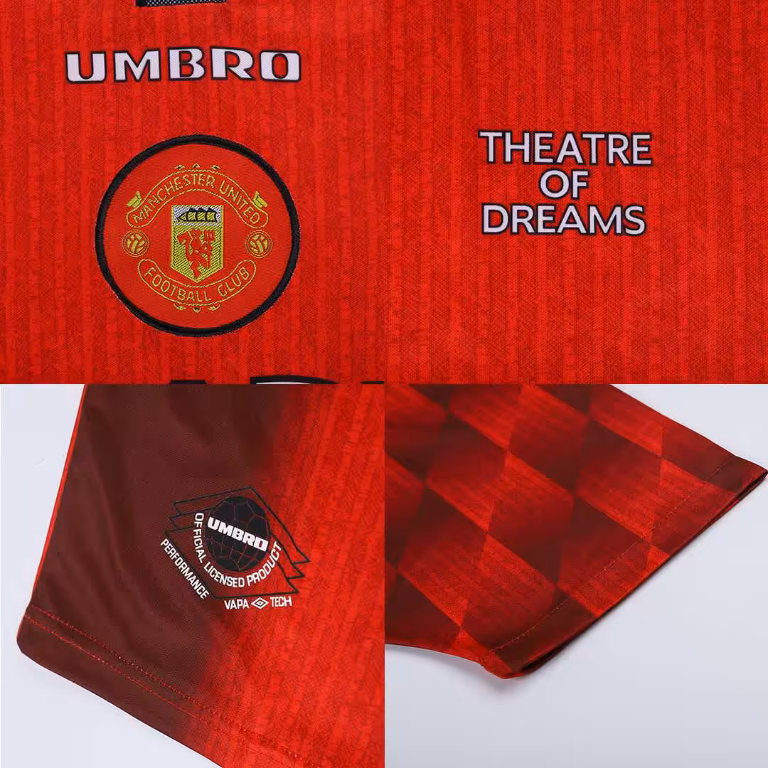 Scholes #18 Retro Manchester United Home Jersey 1996/98
