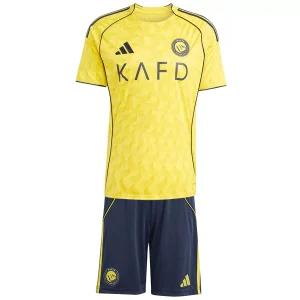 Kids Al Nassr Home Jersey Kit 2025/26