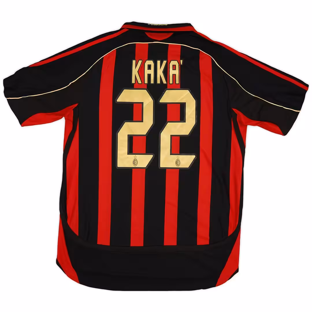 KAKA’ #22 Retro AC Milan Home Jersey 2006/07