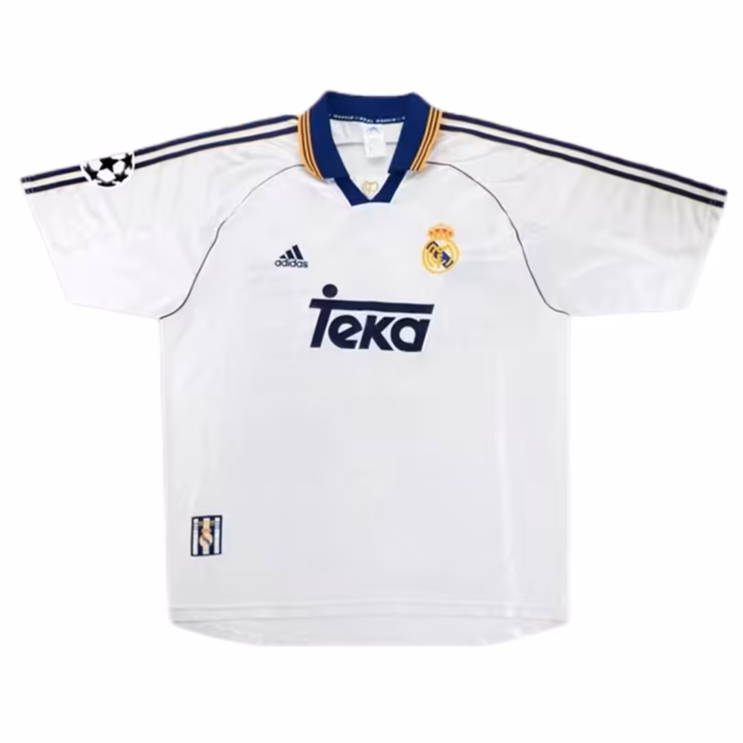 R.Carlos #3 Retro Real Madrid Home Jersey 1998/00