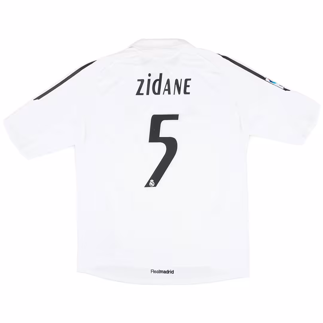 Zidane #5 Retro Real Madrid Home Jersey 2005/06