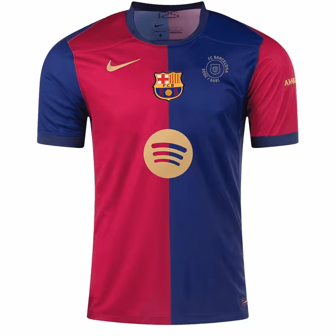 Barcelona 125th Anniversary Spotify Logo Without Text Home Jersey 2024/25