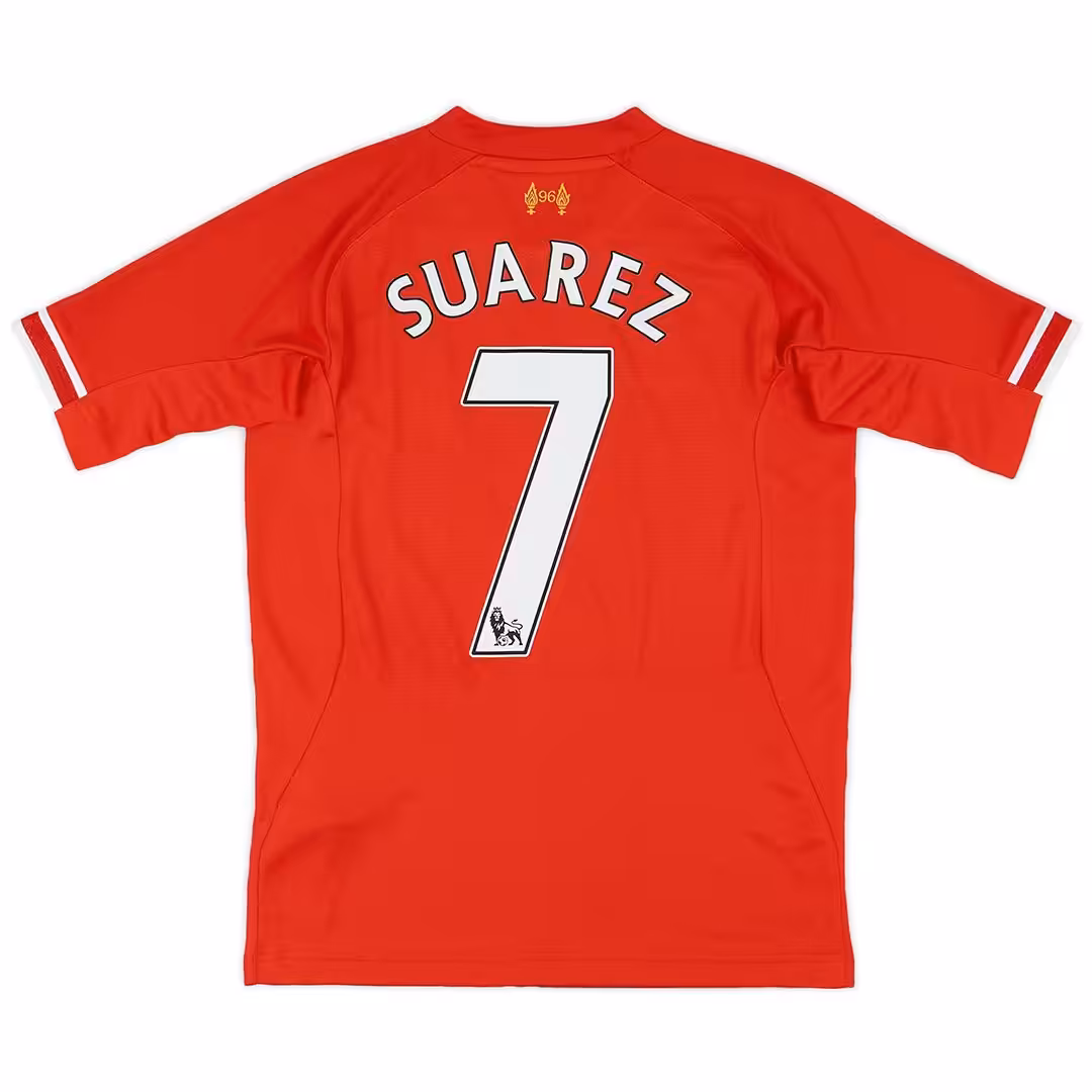 SUAREZ #7 Retro Liverpool Home Jersey 2013/14