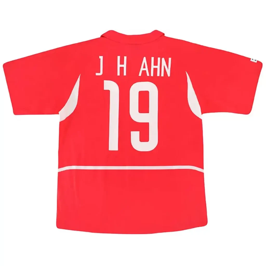 J H AHN #19 Retro South Korea Home Jersey 2002