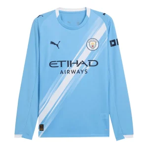 Manchester City Home Long Sleeve Jersey 2025/26