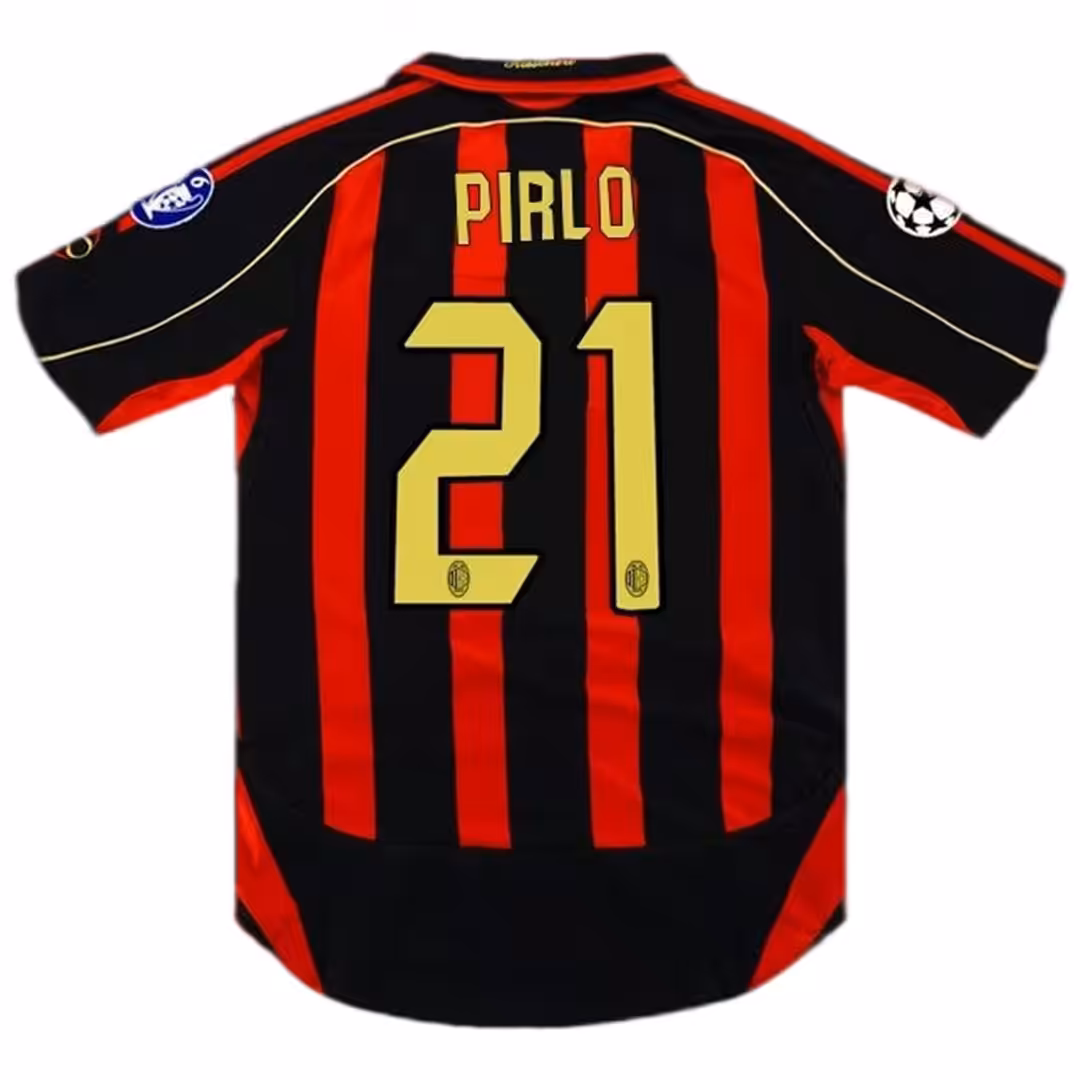 PIRLO #21 Retro AC Milan UCL Home Jersey 2006/07