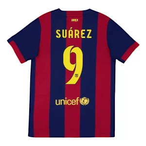 SUAREZ #9 Retro Barcelona Home Jersey 2014/15