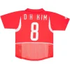 D H KIM #8 Retro-Heimtrikot von Südkorea 2002