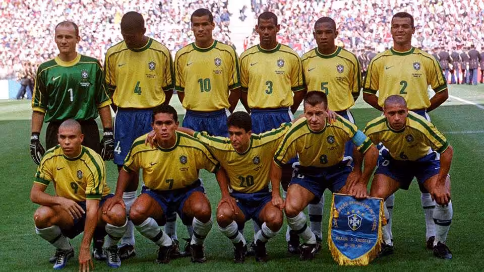 Retro Brazil Home Jersey World Cup 1998