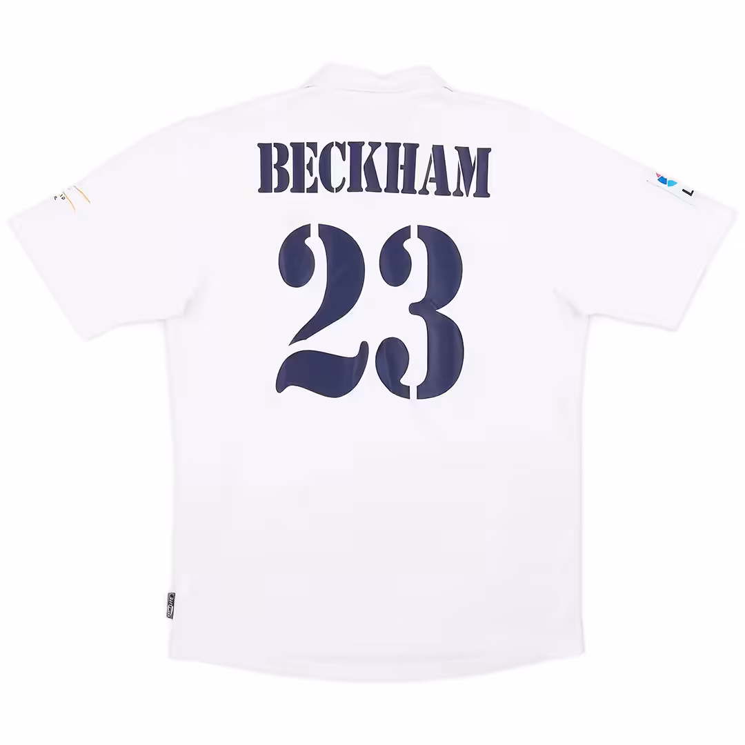 BECKHAM #23 Retro Real Madrid Centenary Home Jersey 2002/03