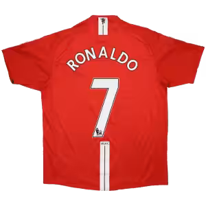 RONALDO #7 Retro Manchester United Home Jersey 2007/08