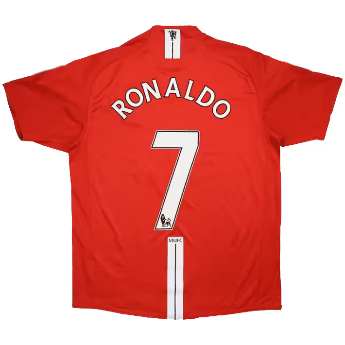RONALDO #7 Retro Manchester United Home Jersey 2007/08