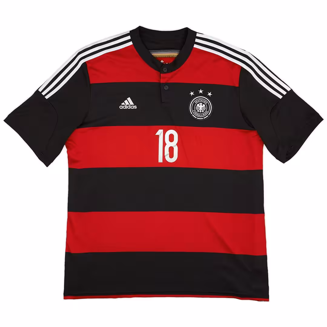 Kroos #18 Retro Germany Away Jersey World Cup 2014