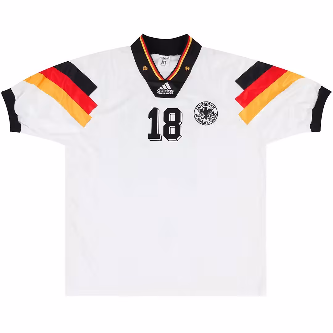 KLINSMANN #18 Retro Germany Home Jersey 1992